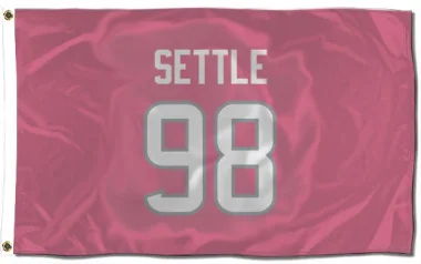 Pink Houston Texans Tim Settle Jr.   Flag (3 X 5)