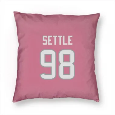 Pink Houston Texans Tim Settle Jr.   Pillow Cover (18 X 18)