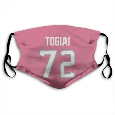 Pink Houston Texans Tommy Togiai   Face Mask