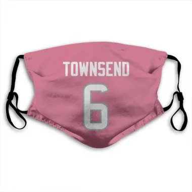 Pink Houston Texans Tommy Townsend   Face Mask