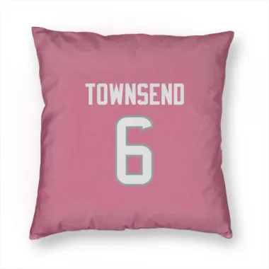 Pink Houston Texans Tommy Townsend   Pillow Cover (18 X 18)