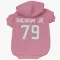 Pink Houston Texans Tremayne Anchrum Jr.   Dog & Cat Pet Hoodie