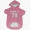 Pink Houston Texans Tremayne Anchrum Jr.   Dog & Cat Pet Hoodie