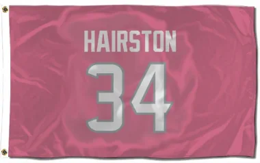 Pink Houston Texans Troy Hairston   Flag (3 X 5)