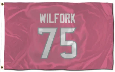 Pink Houston Texans Vince Wilfork   Flag (3 X 5)