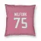 Pink Houston Texans Vince Wilfork   Pillow Cover (18 X 18)