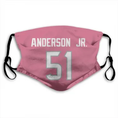 Pink Houston Texans Will Anderson Jr.   Face Mask