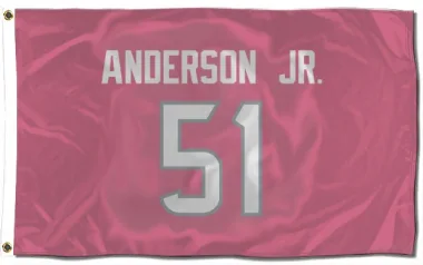 Pink Houston Texans Will Anderson Jr.   Flag (3 X 5)