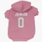 Pink Houston Texans Xavier Johnson   Dog & Cat Pet Hoodie