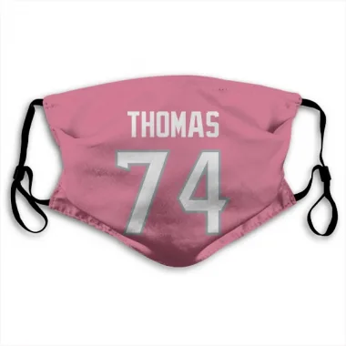 Pink Houston Texans Zach Thomas   Face Mask