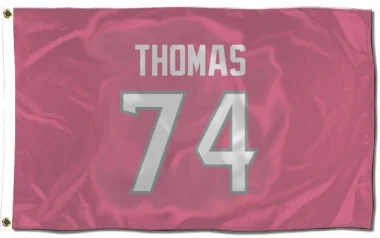 Pink Houston Texans Zach Thomas   Flag (3 X 5)