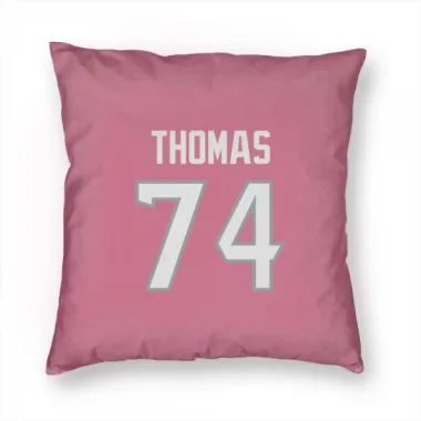 Pink Houston Texans Zach Thomas   Pillow Cover (18 X 18)