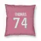 Pink Houston Texans Zach Thomas   Pillow Cover (18 X 18)