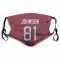 Red Houston Texans Andre Johnson   Face Mask