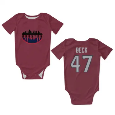 Red Houston Texans Andrew Beck   Newborn & Infant Bodysuit