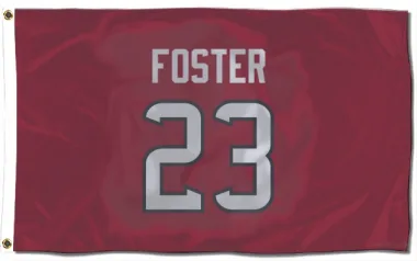 Red Houston Texans Arian Foster   Flag (3 X 5)