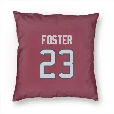 Red Houston Texans Arian Foster   Pillow Cover (18 X 18)