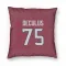 Red Houston Texans Austin Deculus   Pillow Cover (18 X 18)