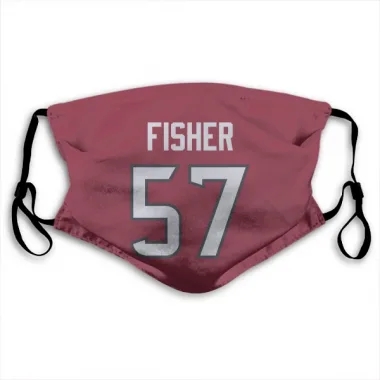 Red Houston Texans Blake Fisher   Face Mask