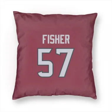 Red Houston Texans Blake Fisher   Pillow Cover (18 X 18)