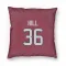 Red Houston Texans Brandon Hill   Pillow Cover (18 X 18)