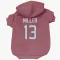 Red Houston Texans Braxton Miller   Dog & Cat Pet Hoodie