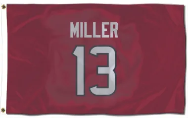 Red Houston Texans Braxton Miller   Flag (3 X 5)