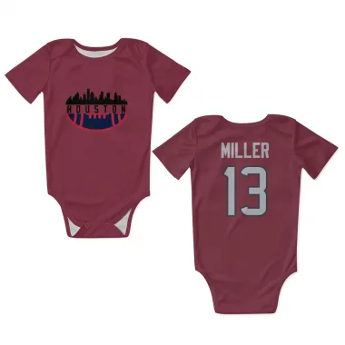 Red Houston Texans Braxton Miller   Newborn & Infant Bodysuit