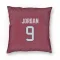 Red Houston Texans Brevin Jordan   Pillow Cover (18 X 18)