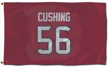 Red Houston Texans Brian Cushing   Flag (3 X 5)