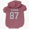 Red Houston Texans Cade Stover   Dog & Cat Pet Hoodie