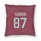 Red Houston Texans Cade Stover   Pillow Cover (18 X 18)