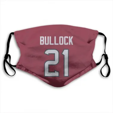 Red Houston Texans Calen Bullock   Face Mask