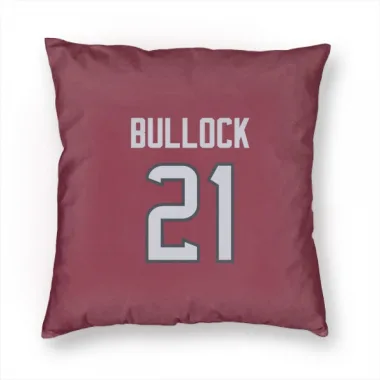 Red Houston Texans Calen Bullock   Pillow Cover (18 X 18)