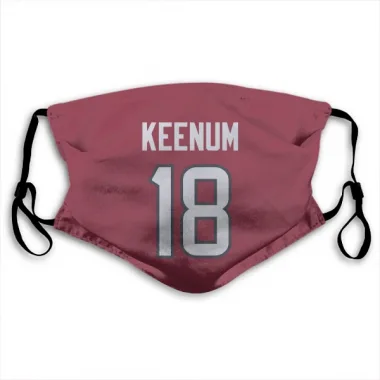 Red Houston Texans Case Keenum   Face Mask