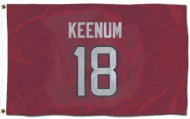 Red Houston Texans Case Keenum   Flag (3 X 5)