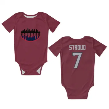 Red Houston Texans C.J. Stroud   Newborn & Infant Bodysuit