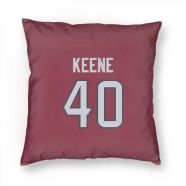 Red Houston Texans Dalton Keene   Pillow Cover (18 X 18)