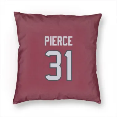 Red Houston Texans Dameon Pierce   Pillow Cover (18 X 18)