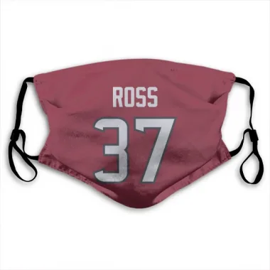 Red Houston Texans D'Angelo Ross   Face Mask