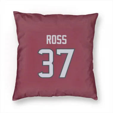 Red Houston Texans D'Angelo Ross   Pillow Cover (18 X 18)