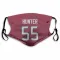 Red Houston Texans Danielle Hunter   Face Mask