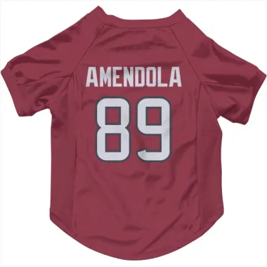 Red Houston Texans Danny Amendola   Dog & Cat Pet Jersey