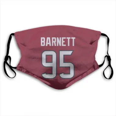 Red Houston Texans Derek Barnett   Face Mask