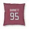 Red Houston Texans Derek Barnett   Pillow Cover (18 X 18)