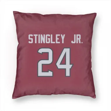 Red Houston Texans Derek Stingley Jr.   Pillow Cover (18 X 18)