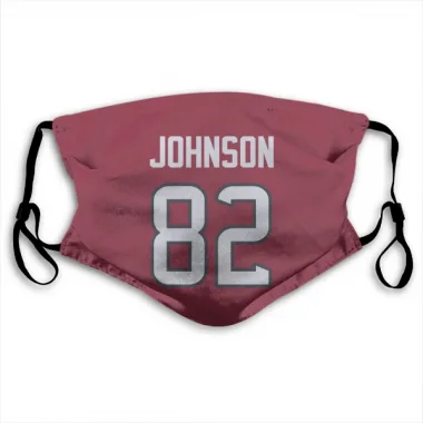 Red Houston Texans Diontae Johnson   Face Mask