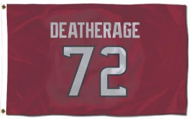 Red Houston Texans Dylan Deatherage   Flag (3 X 5)