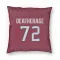 Red Houston Texans Dylan Deatherage   Pillow Cover (18 X 18)