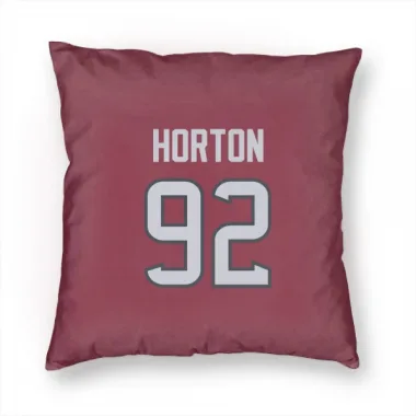 Red Houston Texans Dylan Horton   Pillow Cover (18 X 18)